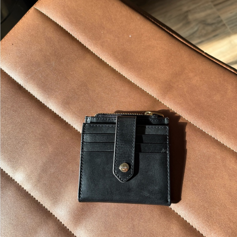 Lodis Black Leather Card Holder